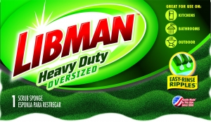 Большая губка Heavy Duty Libman 01080 (9*19*3 см)