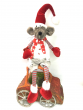 Игрушка Мышка под ёлку Изумруд, Мягкая игрушка, длина 28 см