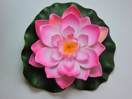 Цветок водоплавающий бело-розовый (d-18 см) PH-3245 44019